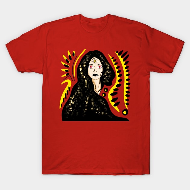 wishful thinking the stars and the future woman ecopop T-Shirt by jorge_lebeau